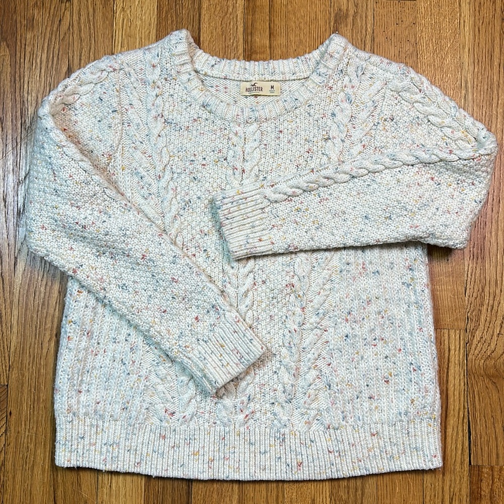 Hollister Sweater Womens Size M Acrylic Wool Blend Spring Fall Outdoors Casual